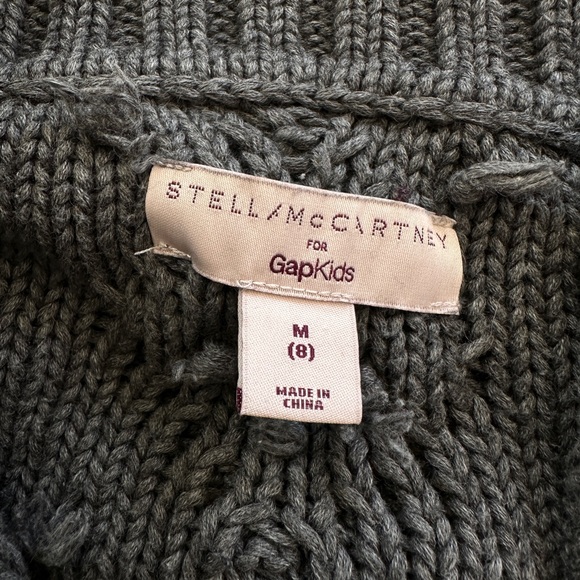 Stella McCartney Pom Pom Chunky Knit Cotton Cashmere Cardigan M/8 - Picture 3 of 7